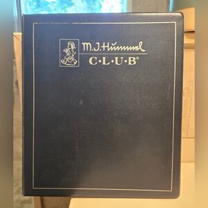 MJ Hummel Club Blue 1" Binder Vintage 1990's Performore Binder